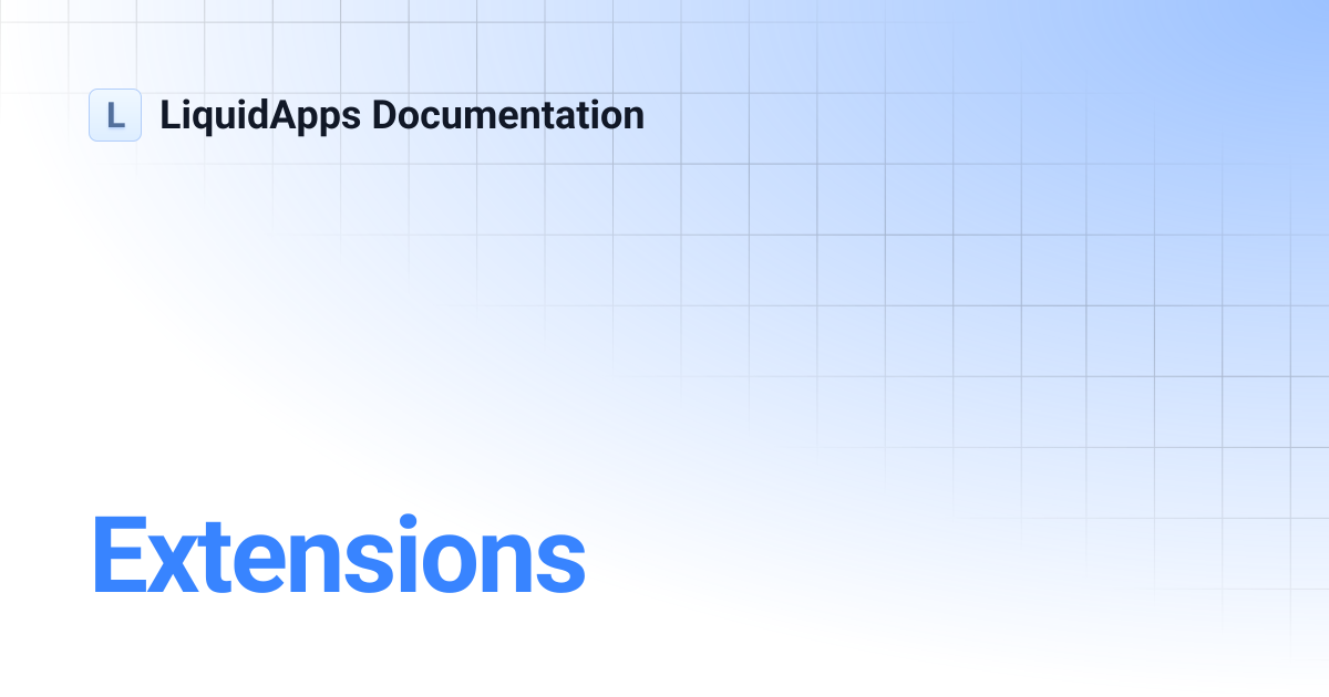Extensions | LiquidApps Documentation