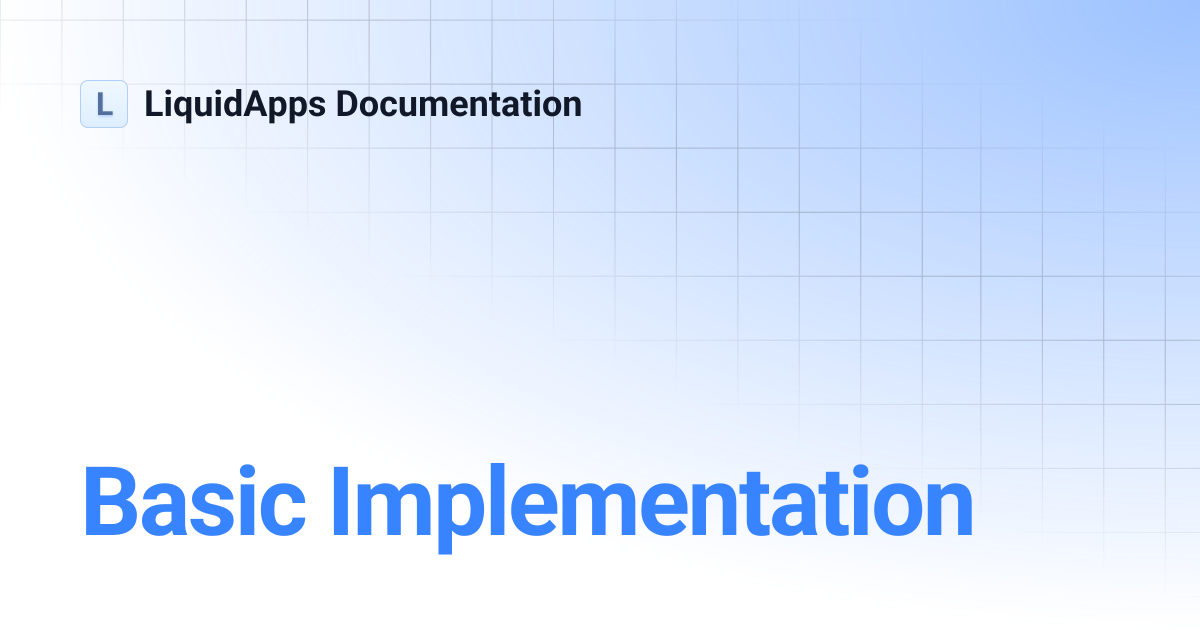 Basic Implementation | LiquidApps Documentation