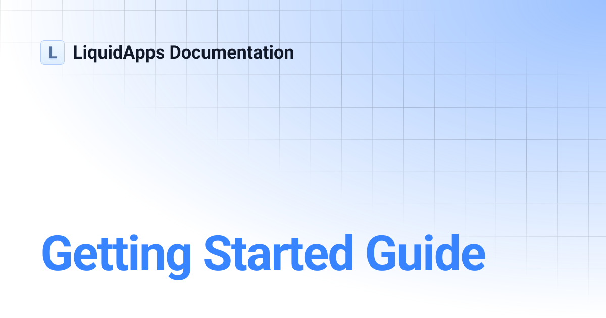 Getting Started Guide | LiquidApps Documentation